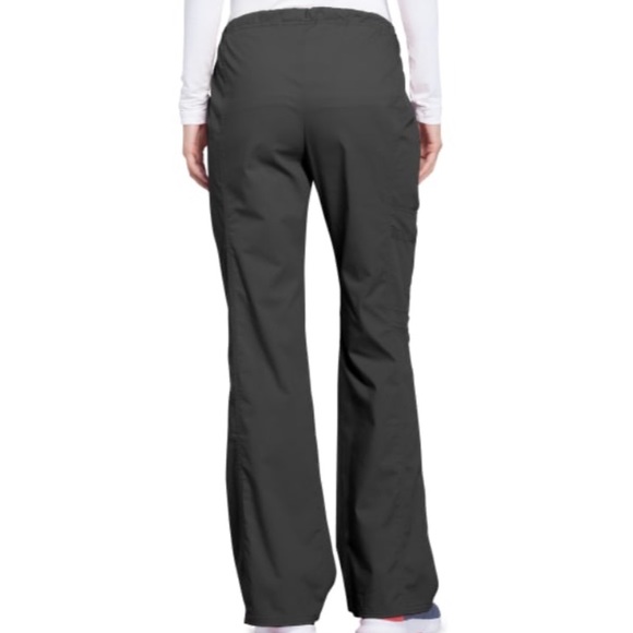 4 Pocket Drawstring Cargo Scrub Pants - Picture 4 of 4